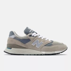 New Balance 998 U998GR Core Grey Men's Size 9.5 Made in USA NWT